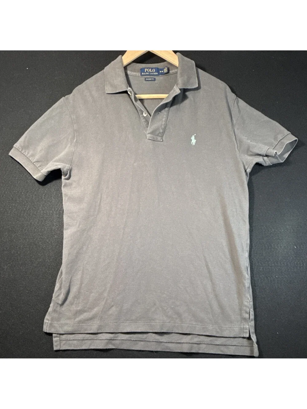 Polo Ralph Lauren Men’s Classic Fit Knit Polo Shirt Gray M Logo Golf